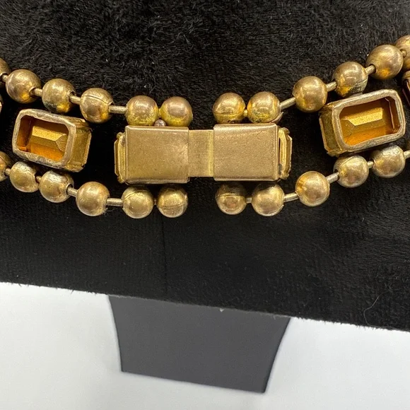 Art Deco amethyst glass necklace - Picture 10 of 14